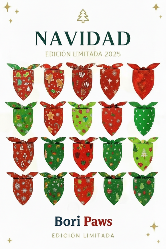 Haz que tu Mascota Brille 💫 esta Navidad 🎄 – Bandanas Festivas (Stock Limitado)